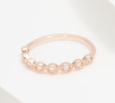 Affinity Diamonds Sterling Silver Tri-Color Stack Set of 3 Rings, Size 8